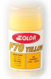 Solda F70 Hyper Fluor Glide Wax Yellow -7°C and warmer, 35g